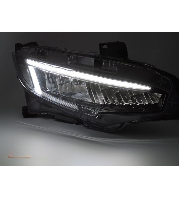 💕 Fari Anteriori Adatto per Honda Civic X 16-21 Full LED DRL Neri 💕