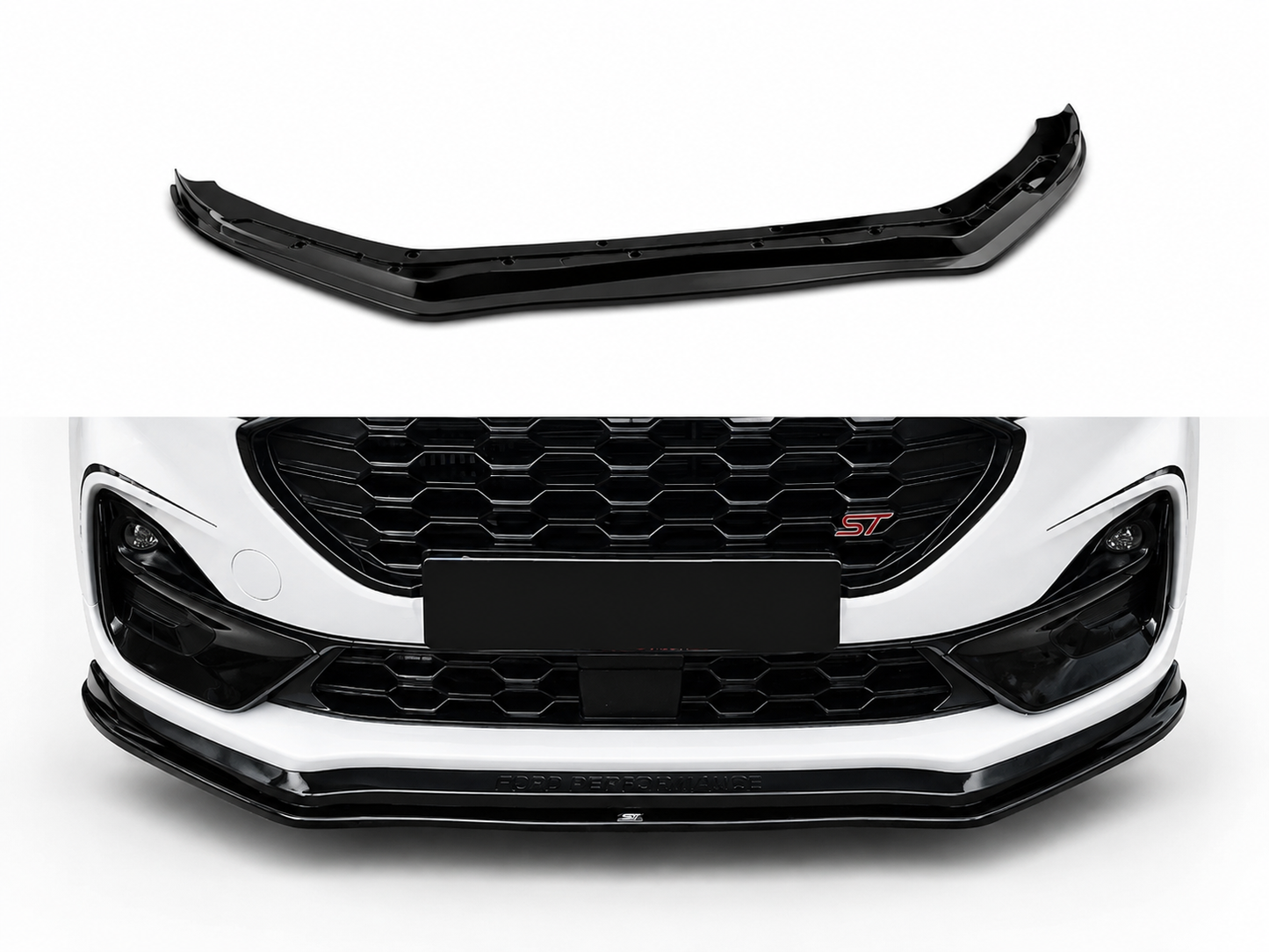 👉Splitter anteriore per Ford Puma ST (2019-) in ABS nero lucido👈