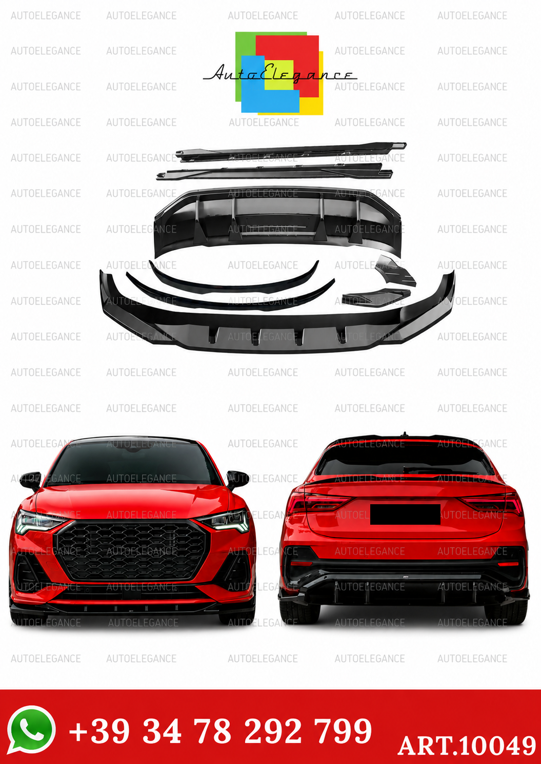 💫ART.10049 BodyKit adatto per AUDI Q3 S-Line Sportback F3 2019-2025💫