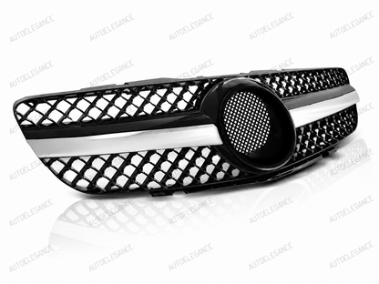 💫ART.10061 GRIGLIA NERA CROMATA SPORTIVA PER MERCEDES SL R230 01-06💫
