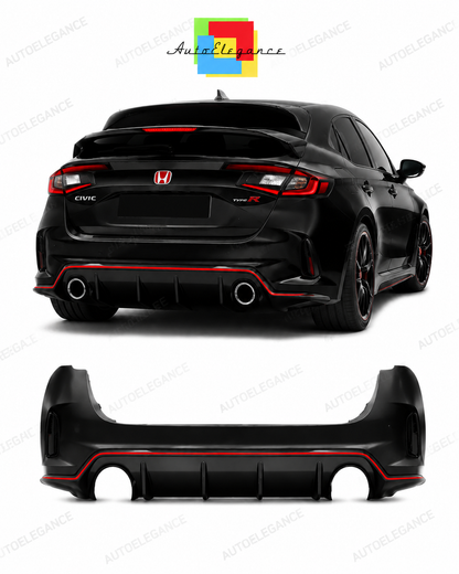 💕PARAURTI POSTERIORE HONDA CIVIC 21- LOOK TYPE R ABS💕