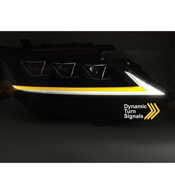 💕 Fari Anteriori Adatto per Lexus RX III 12-15 Full LED DRL Neri 💕
