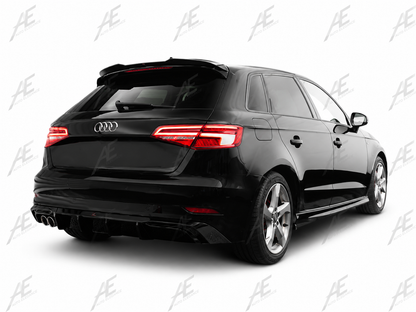 💕Art.1733 Diffusore rs3 per audi a3 8v 2017+ restyling solo paraurti standard💕