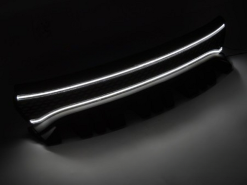 💕GRIGLIA NERA con LED per DODGE CHARGER 14-23💕