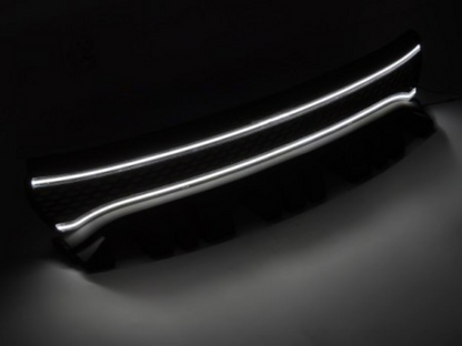 💕GRIGLIA NERA con LED per DODGE CHARGER 14-23💕