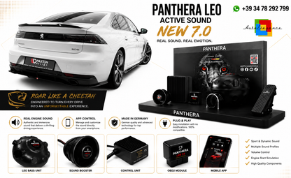 💕ART.2672 PANTHERA Soundsystem Booster 7.0 -  Peugeot 508 Sedan Mk2💕