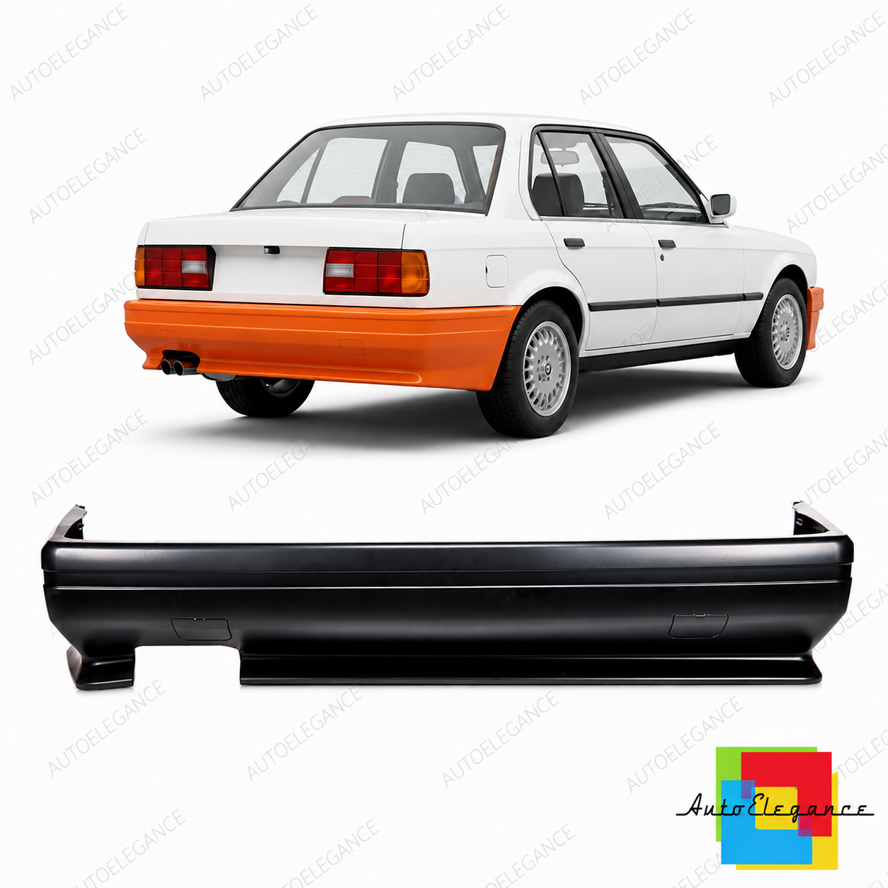 👉Paraurti posteriore adatto per BMW Serie 3 E30 1988-1991👈