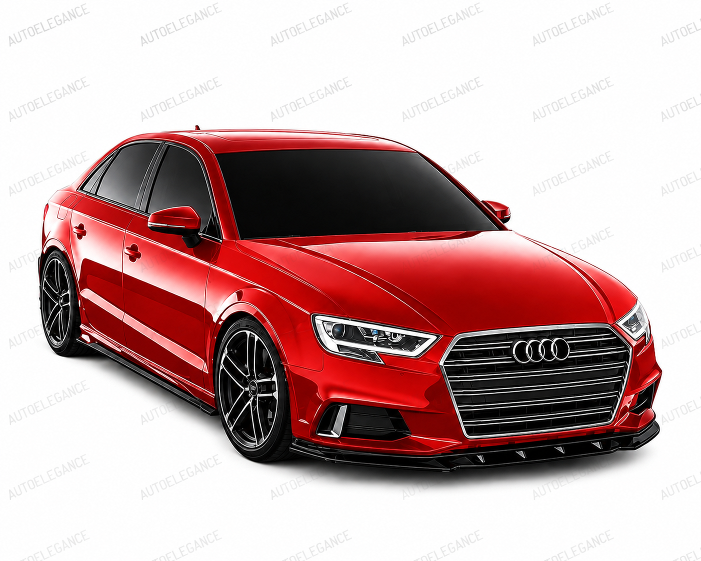 💫ART.2321 SPLITTER AUDI A3 8V FACELIFT SEDAN 2016-2020 Nero Lucido💫