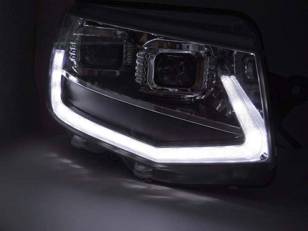🤩FARI A LED TUBO LUCE CROMATI DRL SEQ ADATTO PER  VW T6 15-19🤩