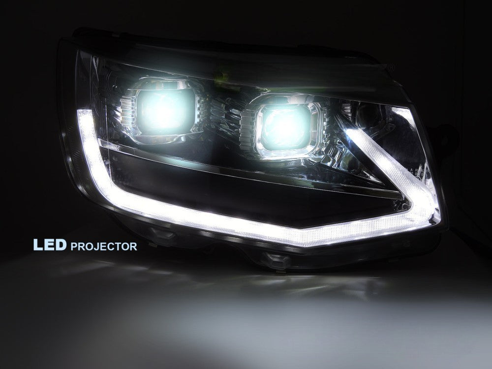🤩FARI Anteriori A LED TUBO LUCE NERI DRL SEQ adatti per VW T6 15-19🤩