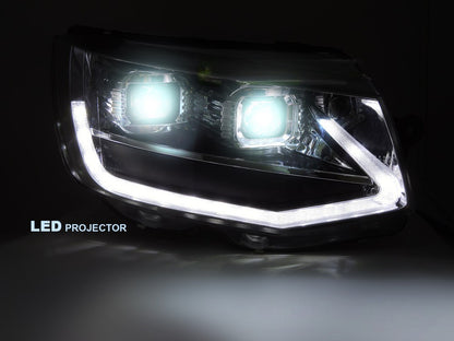 🤩FARI Anteriori A LED TUBO LUCE NERI DRL SEQ adatti per VW T6 15-19🤩