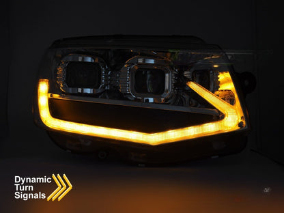 🤩FARI Anteriori A LED TUBO LUCE NERI DRL SEQ adatti per VW T6 15-19🤩