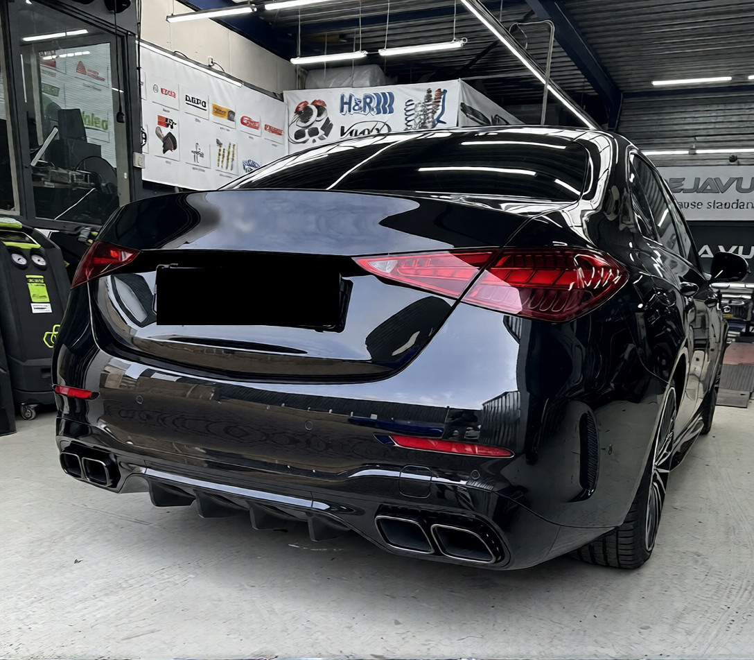 💫ART.6773 Diffusore + Terminali di Scarico Look C63 AMG per Classe C 2021+💫