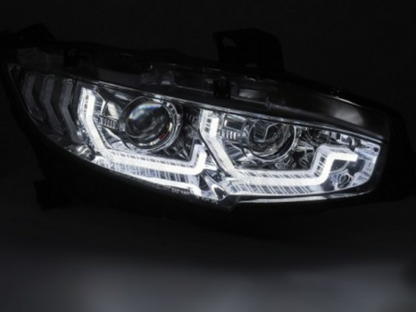 💕FARI A LED CROMATI DRL SEQ per HONDA CIVIC X 16-21💕