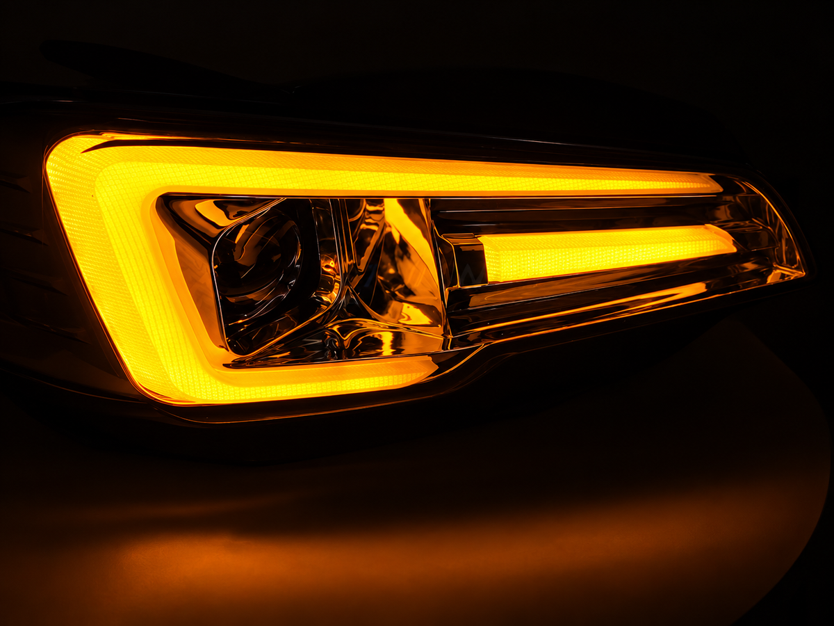 💕 Fari Anteriori Adatti per Subaru WRX 14-22 LED DRL Cromati 💕