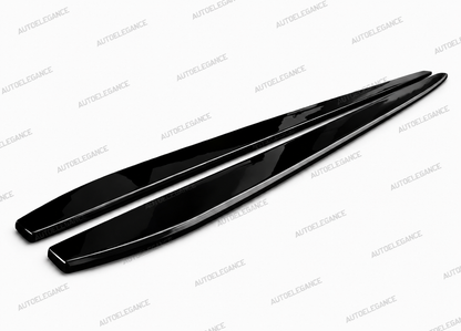 💫ART.9884 SOTTO MINIGONNE NERO LUCIDO PER SEAT LEON 5F 2012+ 💫