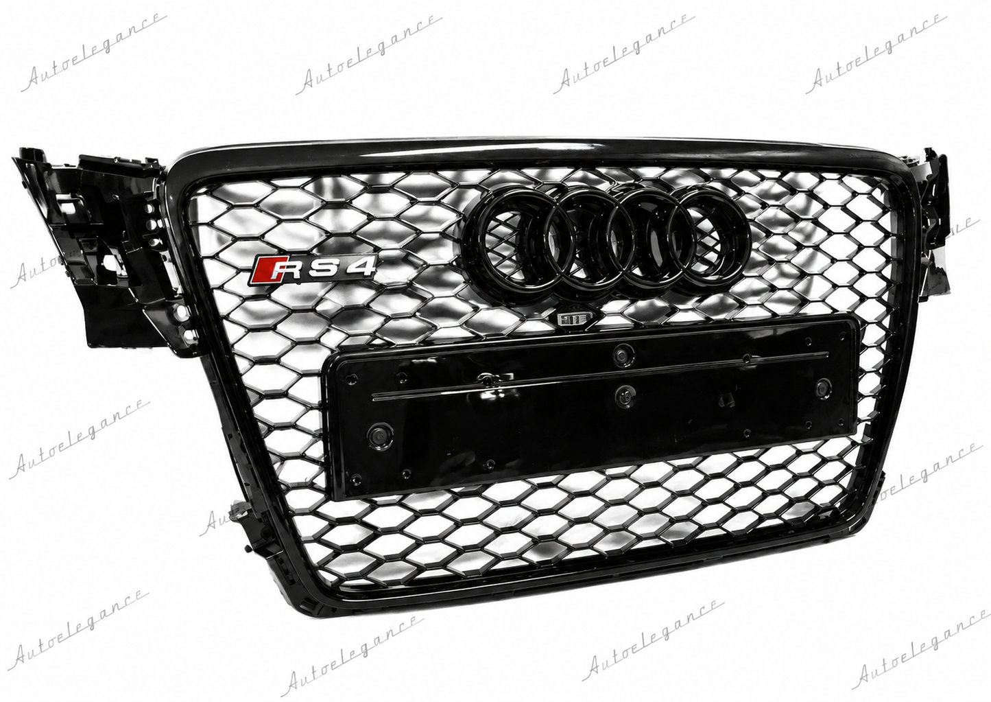 🔥ART.0610 GRIGLIA ANTERIORE ADATTO PER AUDI A4 B8 2007-2011 LOOK RS4, NERO🔥