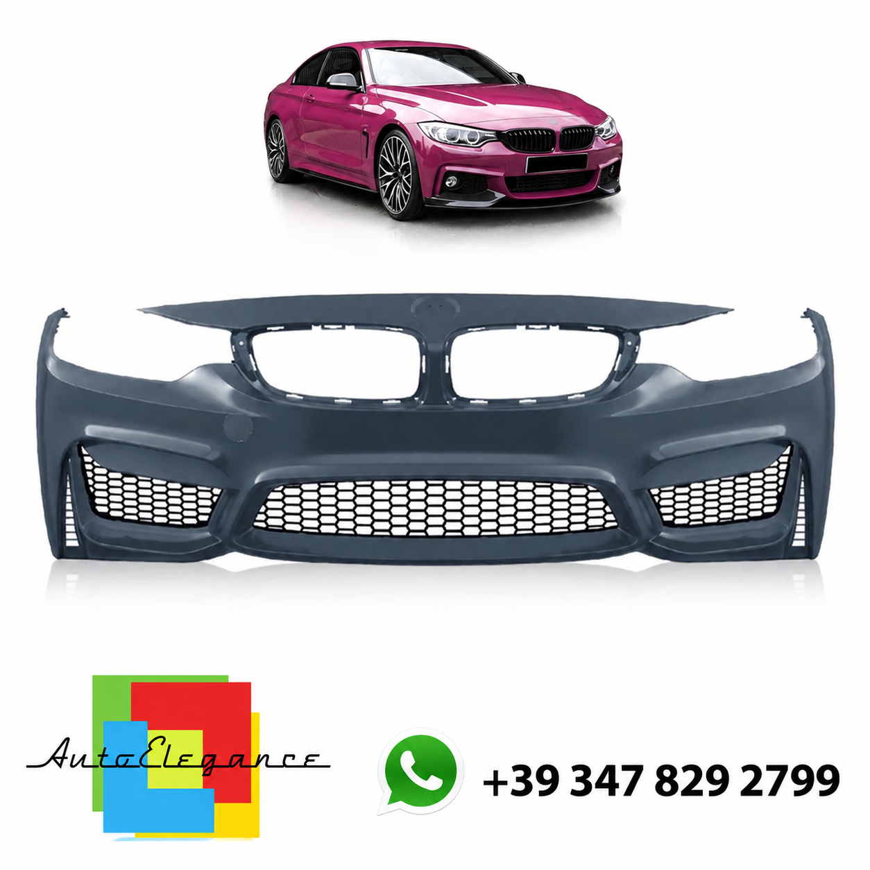 👉Paraurti Anteriore PDC SRA adatto per BMW Serie 4 F32 F33 F36 2013-2021👈