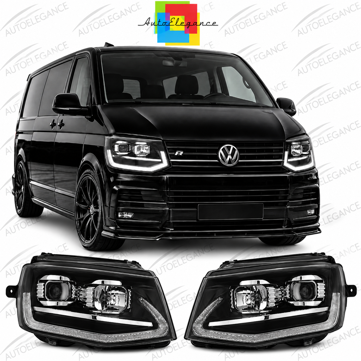 ART.10808 FARI ANTERIORI ADATTO PER  VW T6 15-19