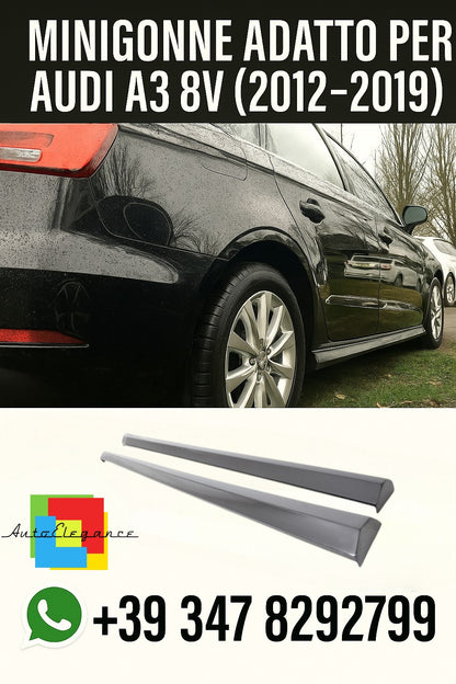 🌟MINNIGONE LATERALI ADATTO PER AUDI A3 8V BERLINA 2012-2019🌟