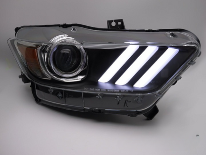 💕 Fari Xenon Adatto per Ford Mustang 14-17 LED DRL Neri D3S 💕