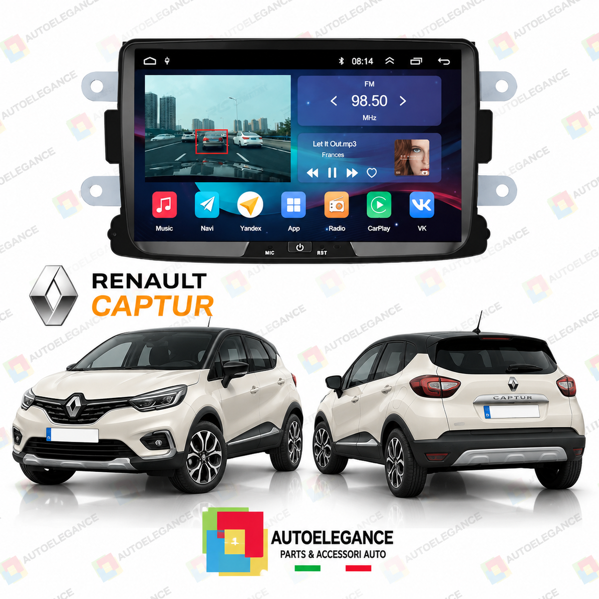 RADIO GPS ANDROID 12 ADATTO PER RENAULT CAPTUR