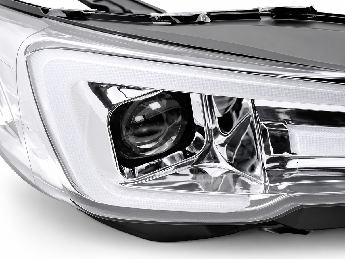 💕 Fari Anteriori Adatti per Subaru WRX 14-22 LED DRL Cromati 💕