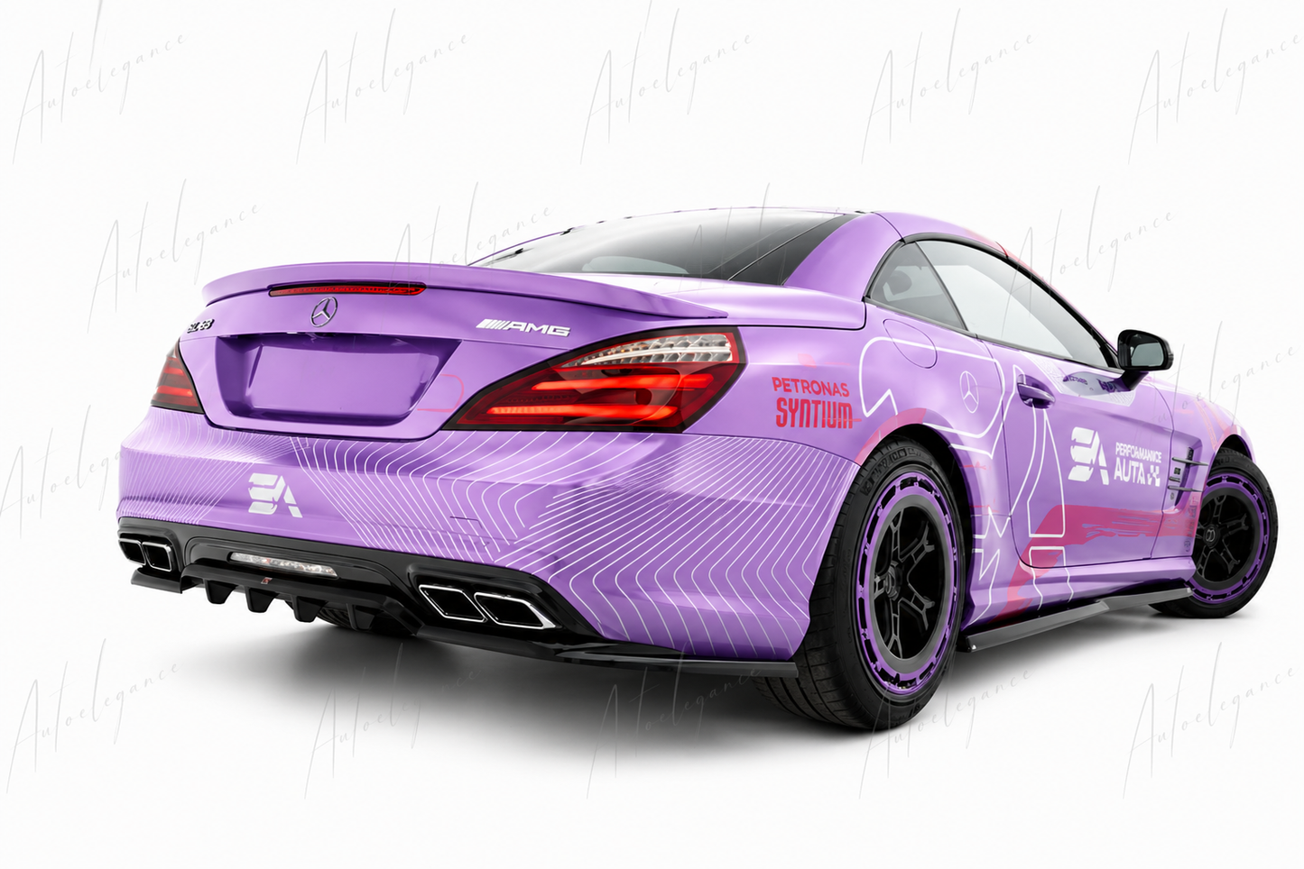 🔥ART.9693 SPLITTER POSTERIORE PER MERCEDES-BENZ SL 63 AMG R231🔥