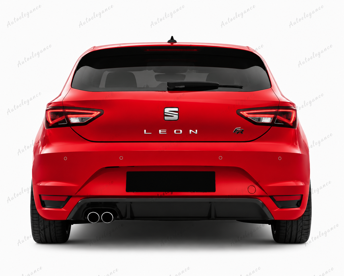 🔥ART.0858 PARAURTI POSTERIORE PER SEAT LEON 5F 5 PORTE LOOK FR CON USCITA 1+1🔥