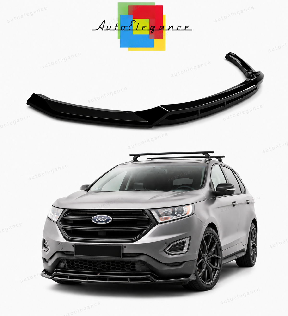 💕 Splitter   adatto per   Ford Edge MK2   nero lucido 💕