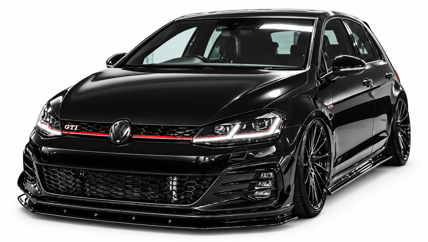 👉Splitter anteriore per VW Golf 7.5 GTI (2017-2019) Nero lucido👈