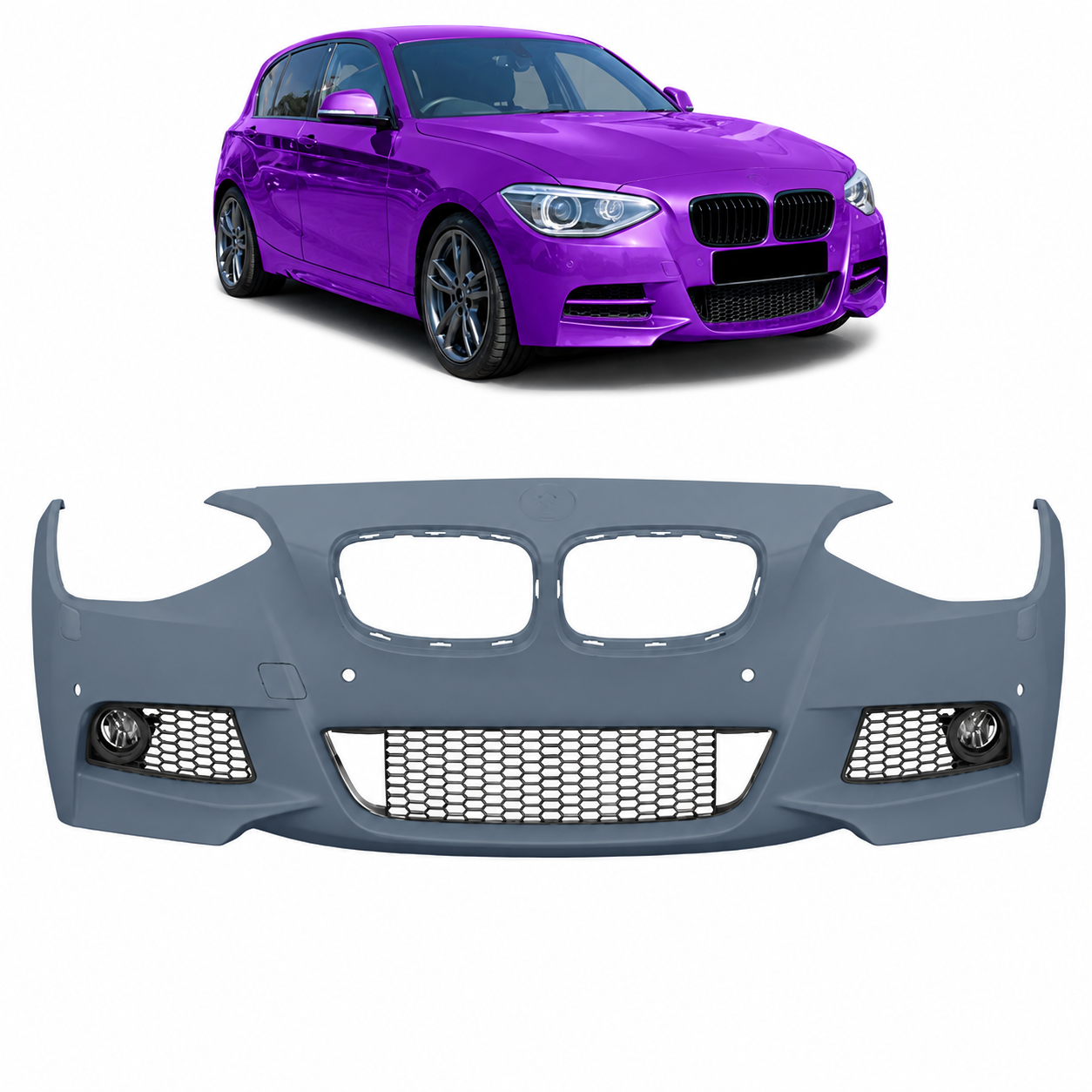 👉Opzione sintetica: Paraurti Anteriore BMW Serie 1 F20 F21 2011-2015 PDC SRA👈