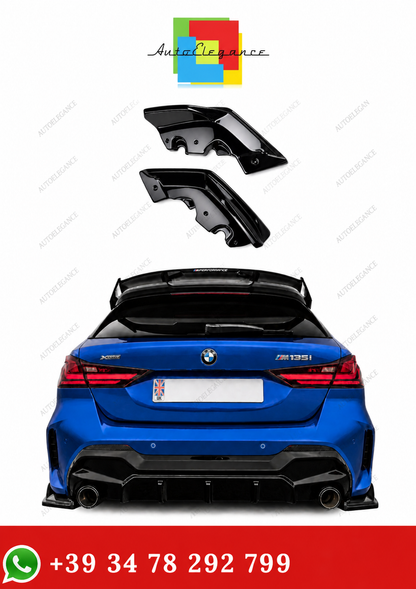 💫Flaps Posteriori Stile Maxton Nero Lucido Per BMW Serie 1 F40 M Pack 2019+💫