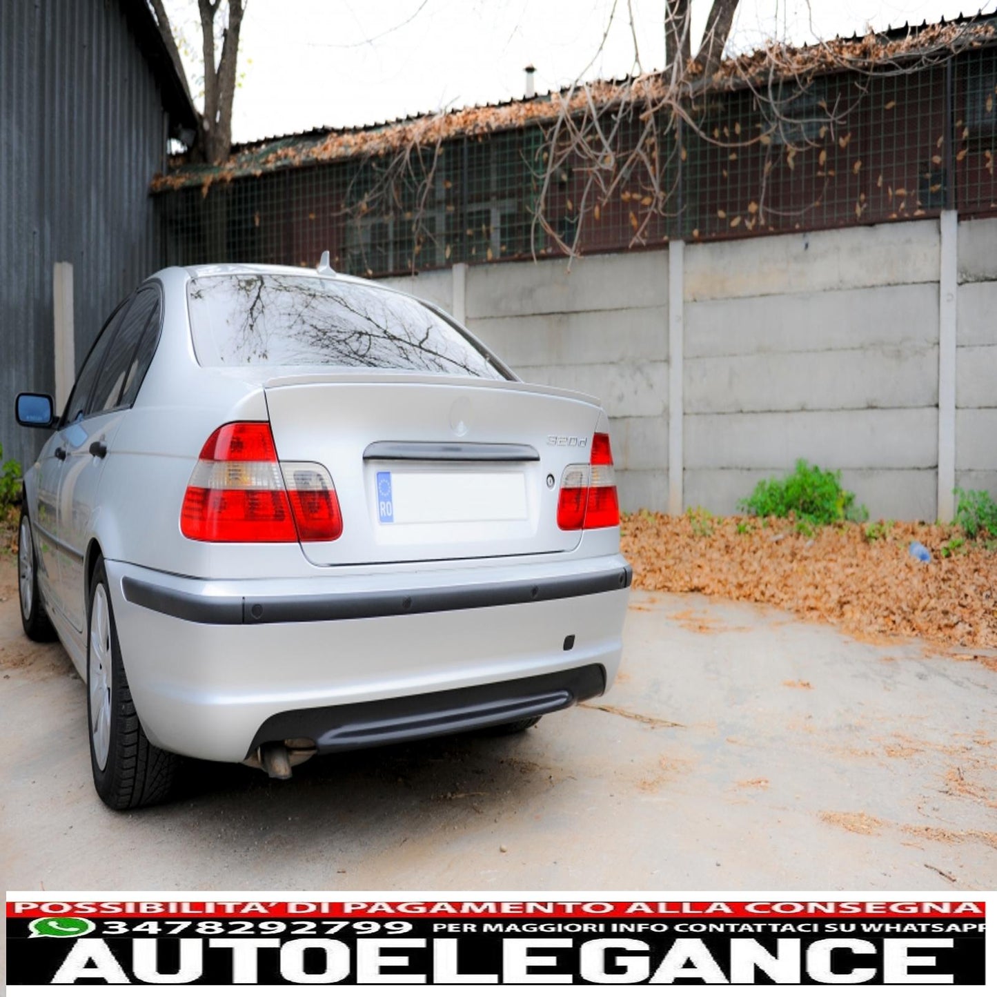 trunk spoiler suitable for bmw 3 series e46 limousine (1998-2005) 4 doors m design 