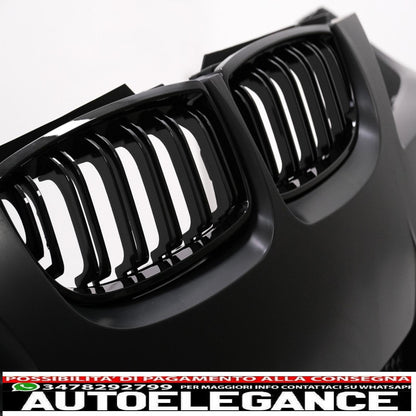 Paraurti anteriore con griglie a doppio rene adatto per bmw serie 3 e90 e91 lci (2008-2011) berlina touring m3 design