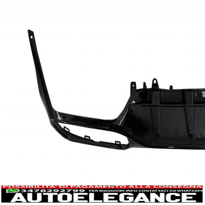 Diffusore mantovana per paraurti con alette paraurti posteriore adatto per mercedes classe c c205 a205 coupe cabriolet (2014-2019) restyling c63s design