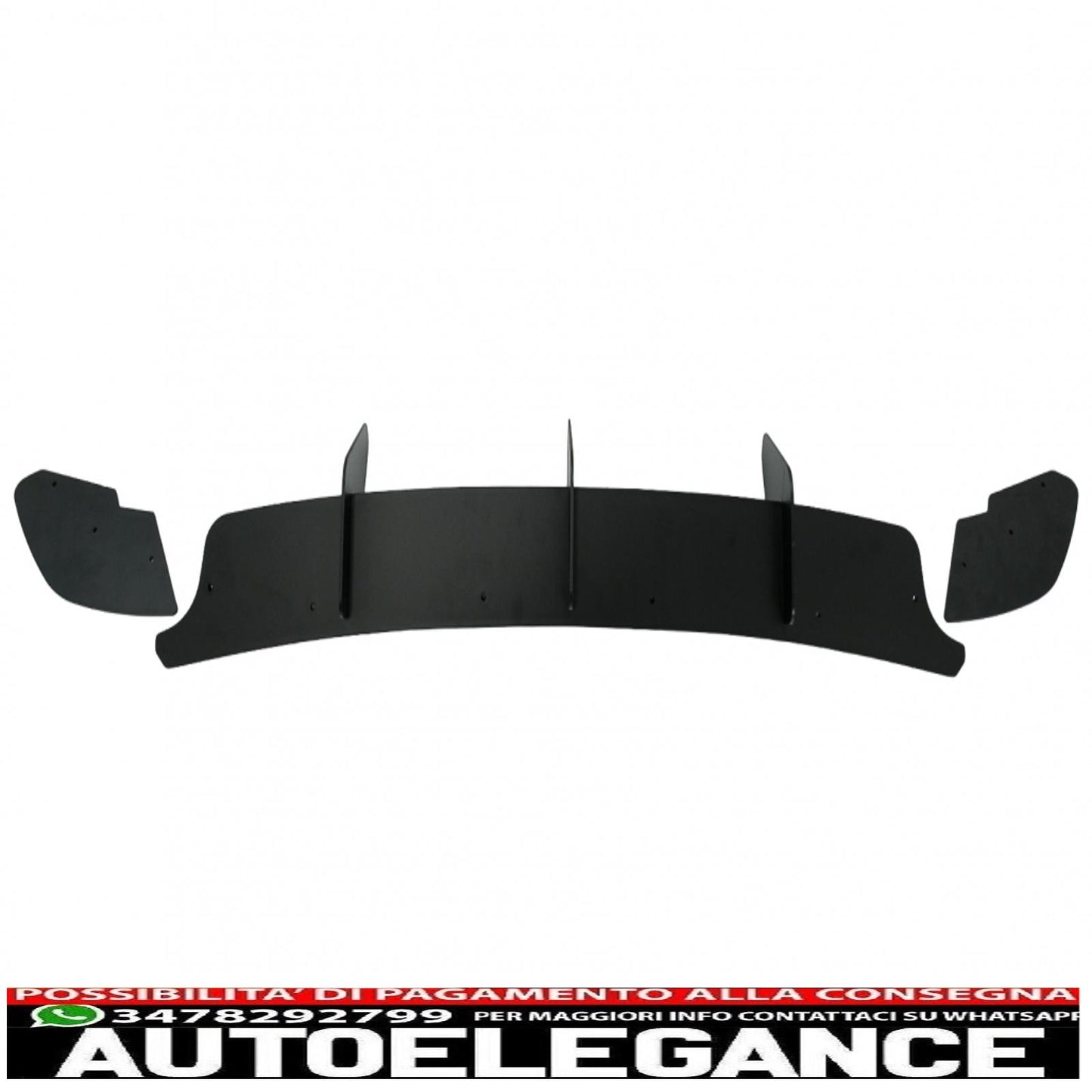 estensione paraurti posteriore per diffusore e splitter laterali posteriori adatta per vw golf vi 6 gti (2008-2013) nero