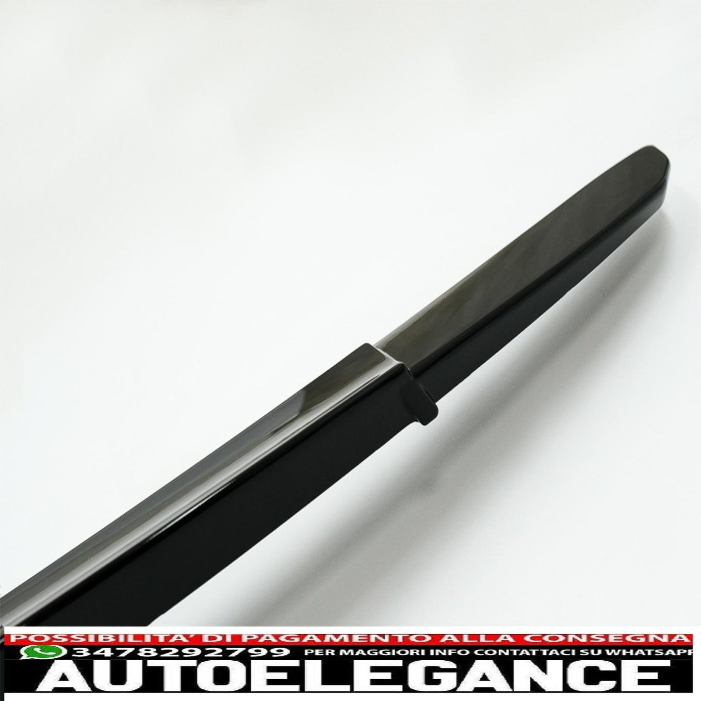 trunk spoiler suitable for mercedes e class w213 (2016-2019) piano black 