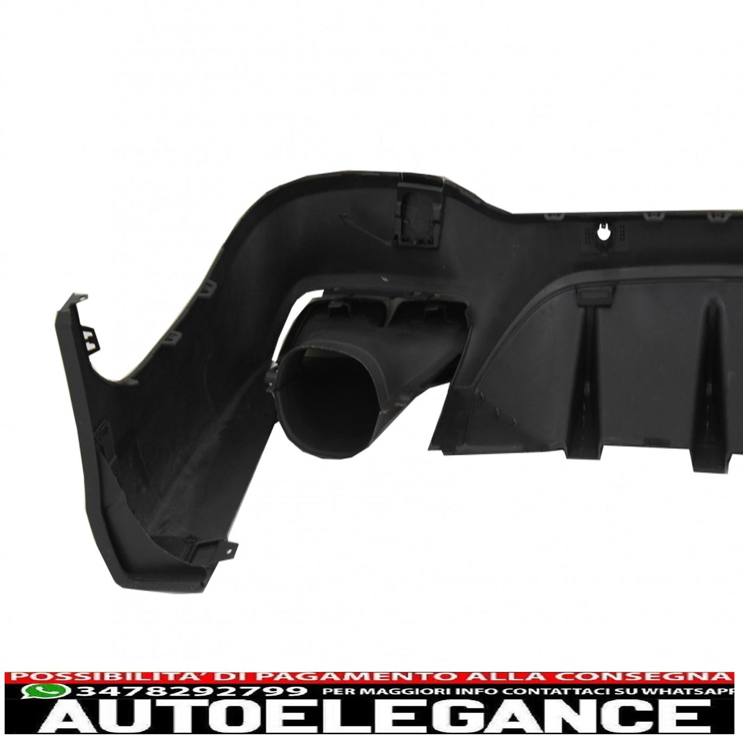 diffusore posteriore adatto per mercedes glc x253 suv (2015-07.2019) glc63 terminali di scarico