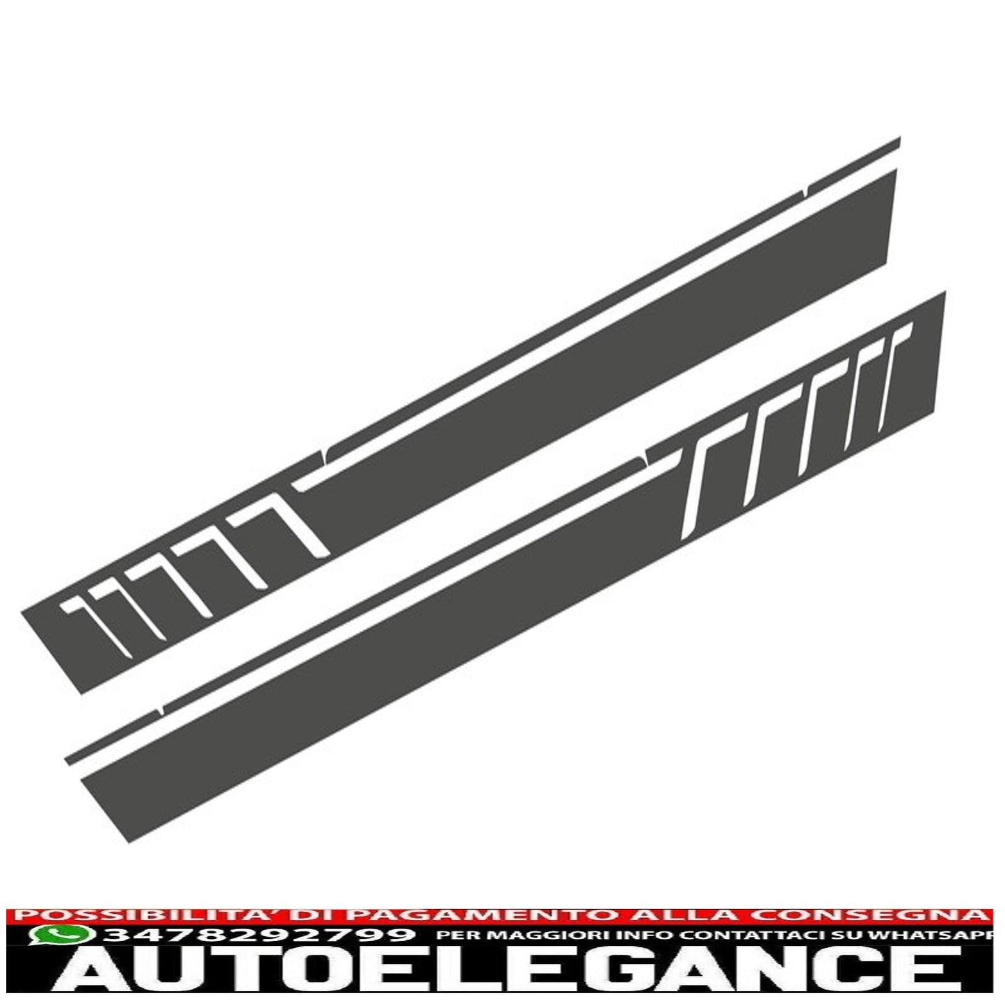 aggiungi strisce modanature porta con decalcomanie laterali adesivo in vinile grigio scuro e luci di svolta adatte per mercedes classe g w463 (1989-2015) AUTOELEGANCERICAMBI