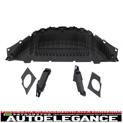 paraurti anteriore con diffusore e terminali di scarico adatti per audi a7 4g pre-facelift (2010-2014) design rs7