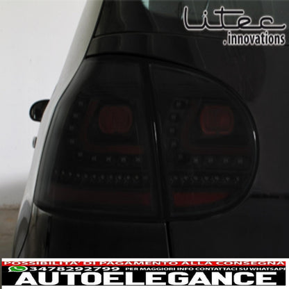 led rear lights for vw golf v 2003-2009 fog lights black/smoke