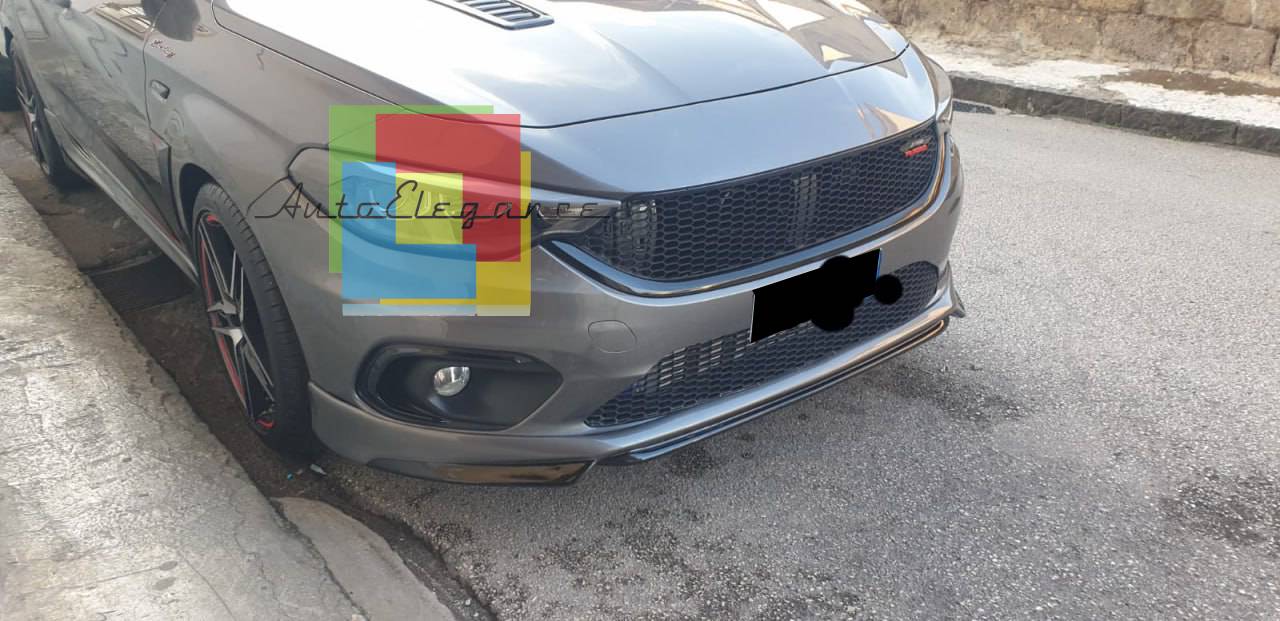 SOTTO PARAURTI ADATTO PER FIAT TIPO HB SW SEDAN 2015+ GREZZO LOOK SPORT