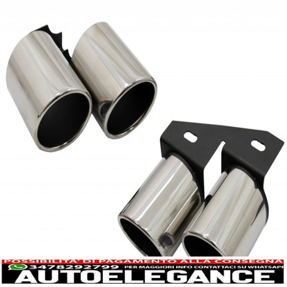 Diffusore d'aria con mantovana per paraurti posteriore adatto per audi a4 b8 pre restyling limousine/avant (2008-2011) con terminali di scarico terminali di scarico solo design s-line Paraurti standard