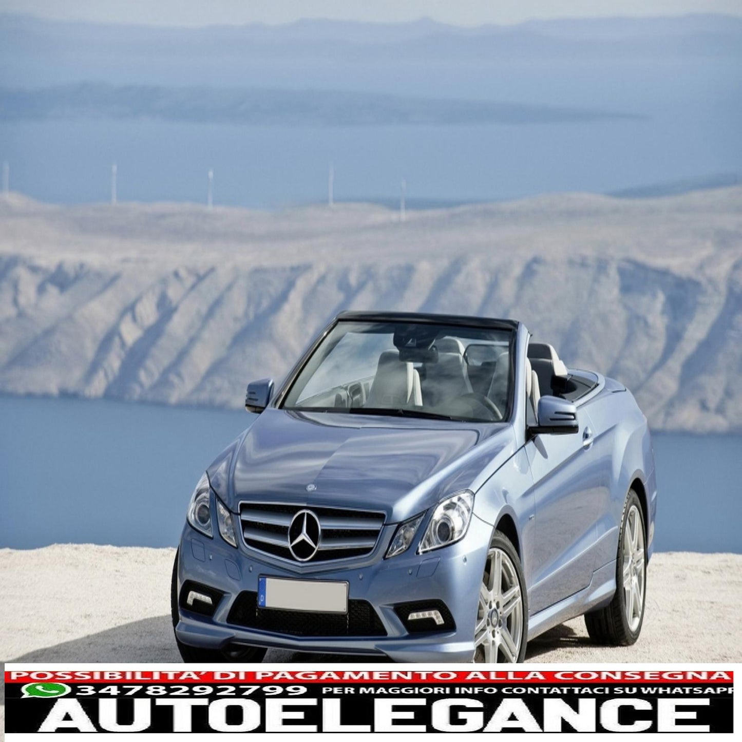 Paraurti anteriore adatto per mercedes classe e c207 w207 a207 (2009-2012) coupe cabrio sport line design