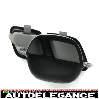 Exhaust tips for mercedes c class w205 s205 c205 a205 e class w213 s class w222 gle c292 gle w166 glc w253 x253 c253 c217 (2014-up) emerald black