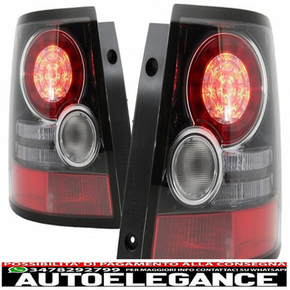Rear bumper with LED tail lights suitable for Land Range Rover Sport L320 (2005-2013) restyling design autobiography