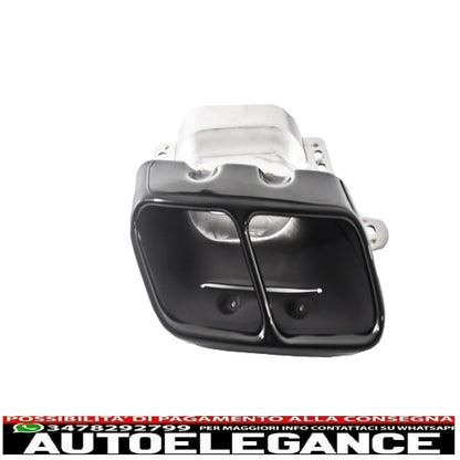 spoiler sul tetto adatto per mercedes w176 classe a (2012-up) con diffusore posteriore e terminali di scarico dal look sportivo