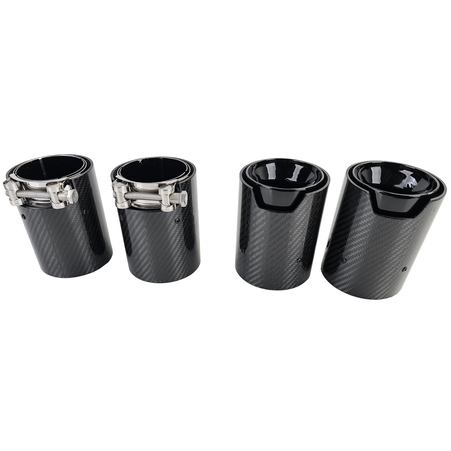 TERMINALI ADATTI PER BMW SERIE 4 F80 LOOK CARBONIO DESIGN SPORTIVO