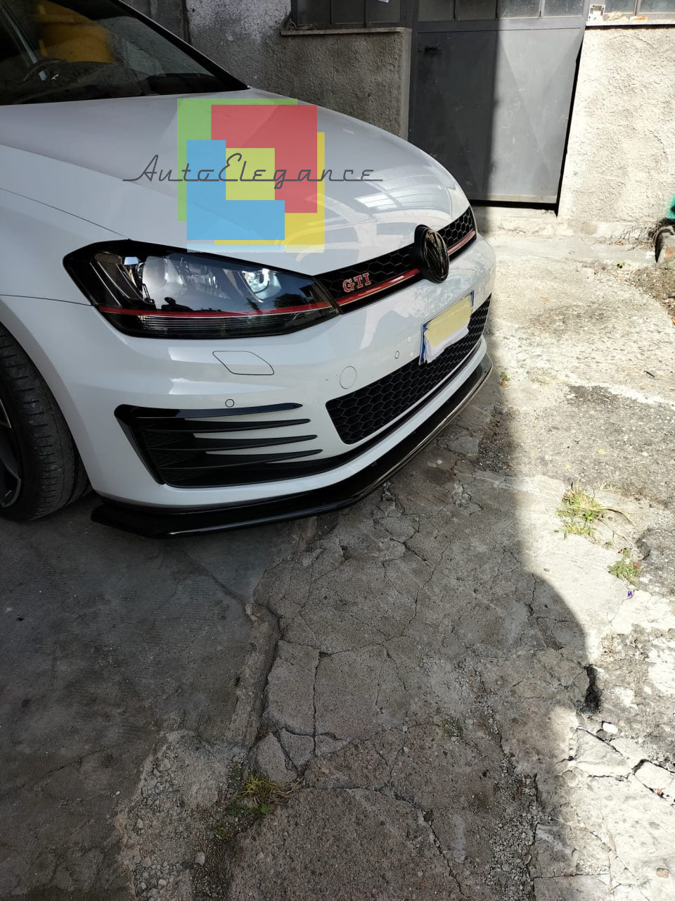 SPLITTER SUITABLE FOR VW GOLF 7 GTI 2012-2016 MAX GLOSSY BLACK SPORTY LOOK